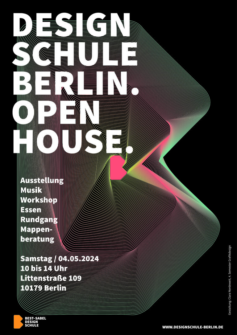 Plakat mit Programm zum Open House 2024